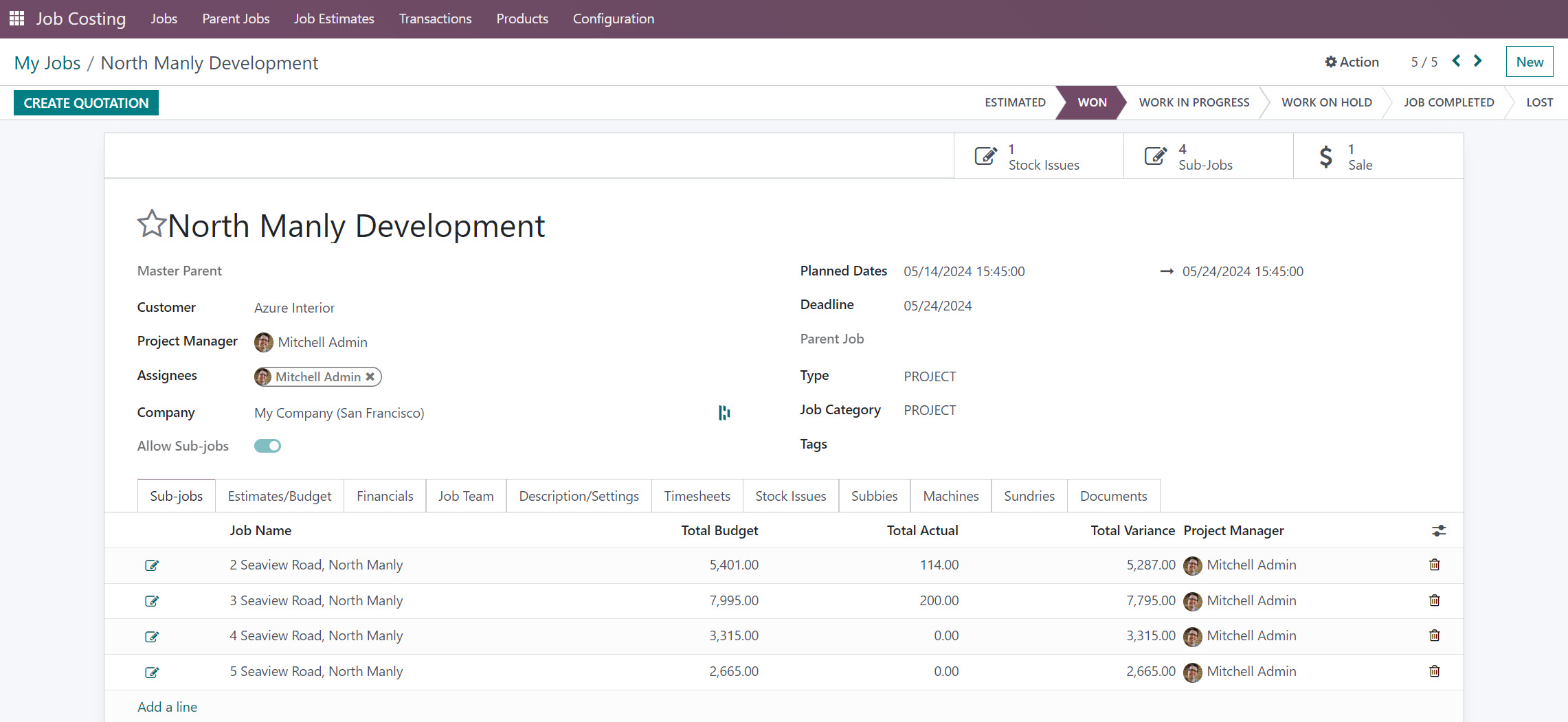 InterAcct Job Costing for Odoo for Version 16 now available.