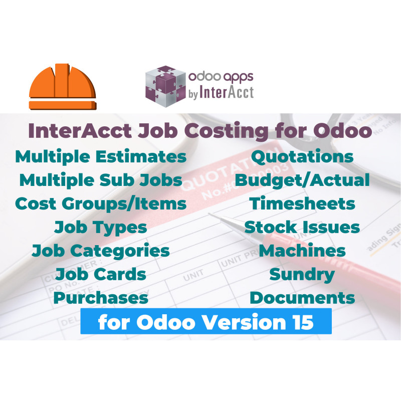 InterAcct Job Costing for Odoo - version 15