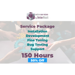 150 hours - Development/Support Services for Odoo