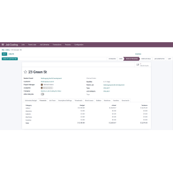 InterAcct Job Costing for Odoo - version 15