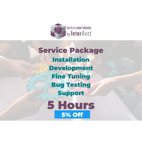 5 hours - Development/Support Services for Odoo