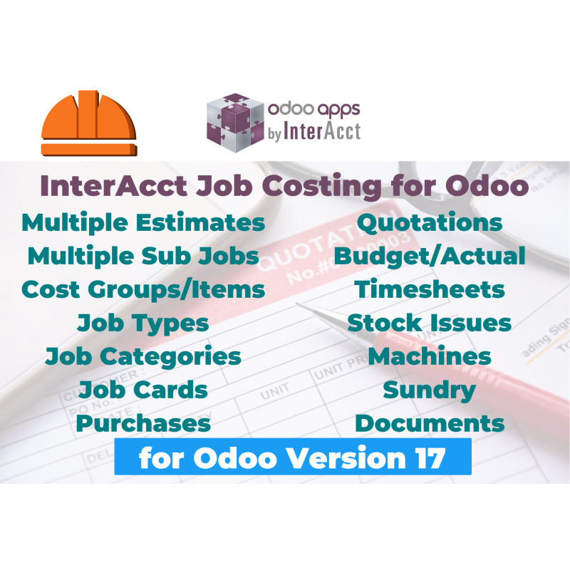 InterAcct Job Costing for Odoo - version 17